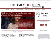 Tablet Screenshot of dailydissident.com